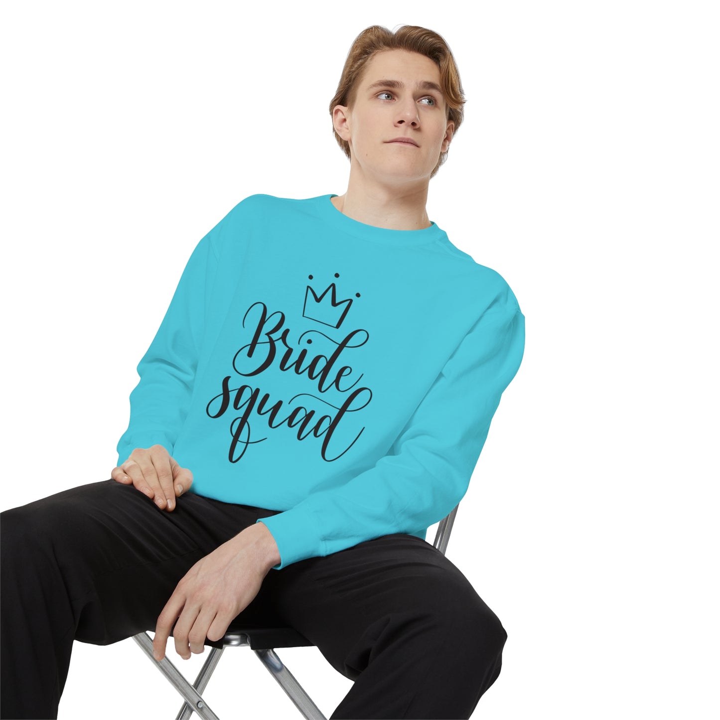 Bride Squad Unisex Garment-Dyed Sweatshirt