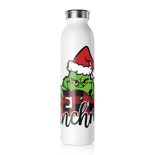 Merry Grinchmas Slim Water Bottle