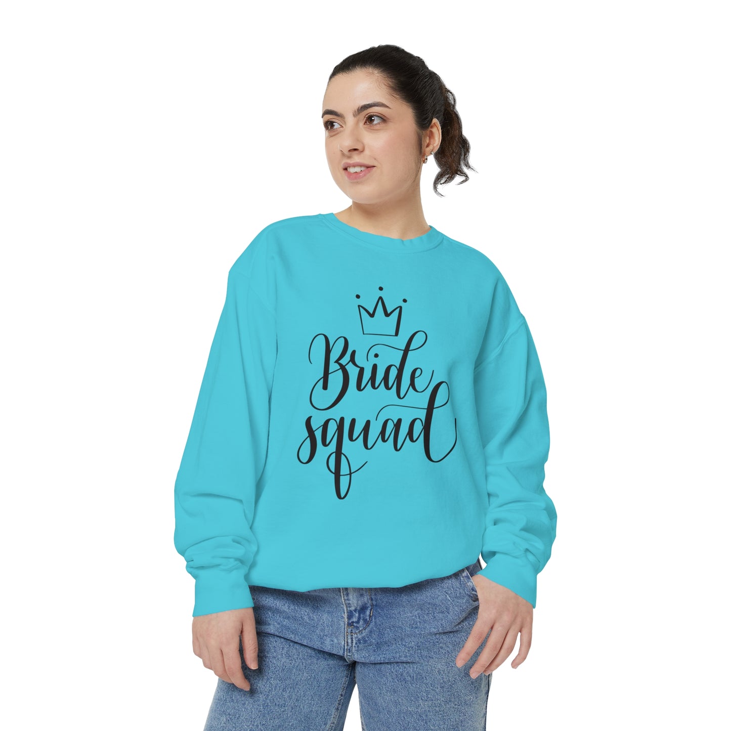 Bride Squad Unisex Garment-Dyed Sweatshirt