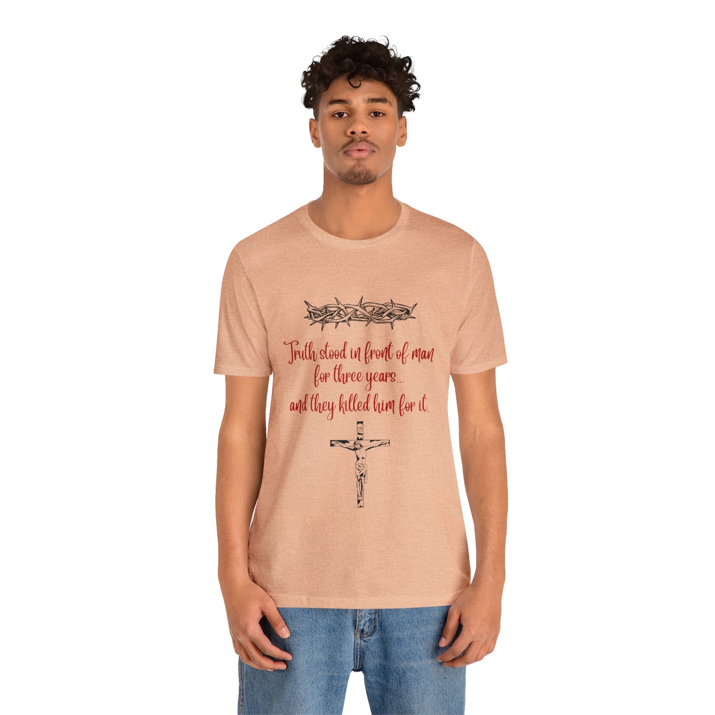 Jesus Paid the Price Christian Jesus Unisex Jersey Short Sleeve Tee