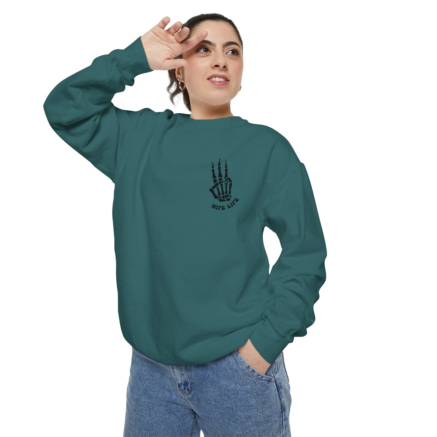 Square up Unisex Garment-Dyed Sweatshirt