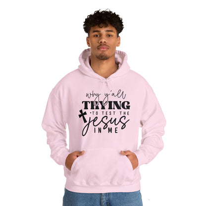 Testing my Jesus Unisex Heavy Blend™ Hooded Sweatshirt