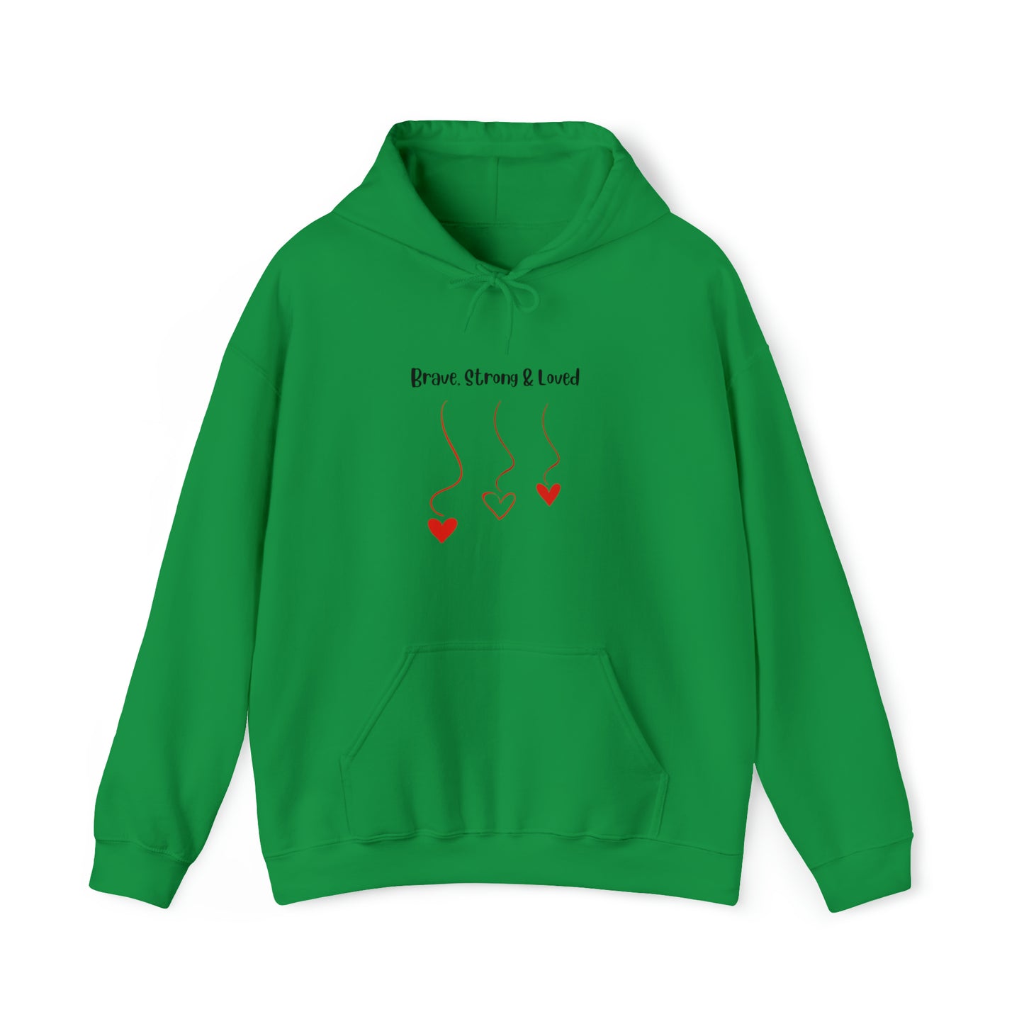 Brave, Strong & Loved Unisex Heavy Blend™ Hooded Sweatshirt