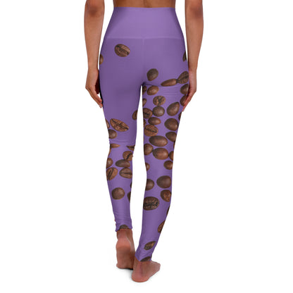 Hocus Pocus coffee bean High Waisted Yoga Leggings (AOP)