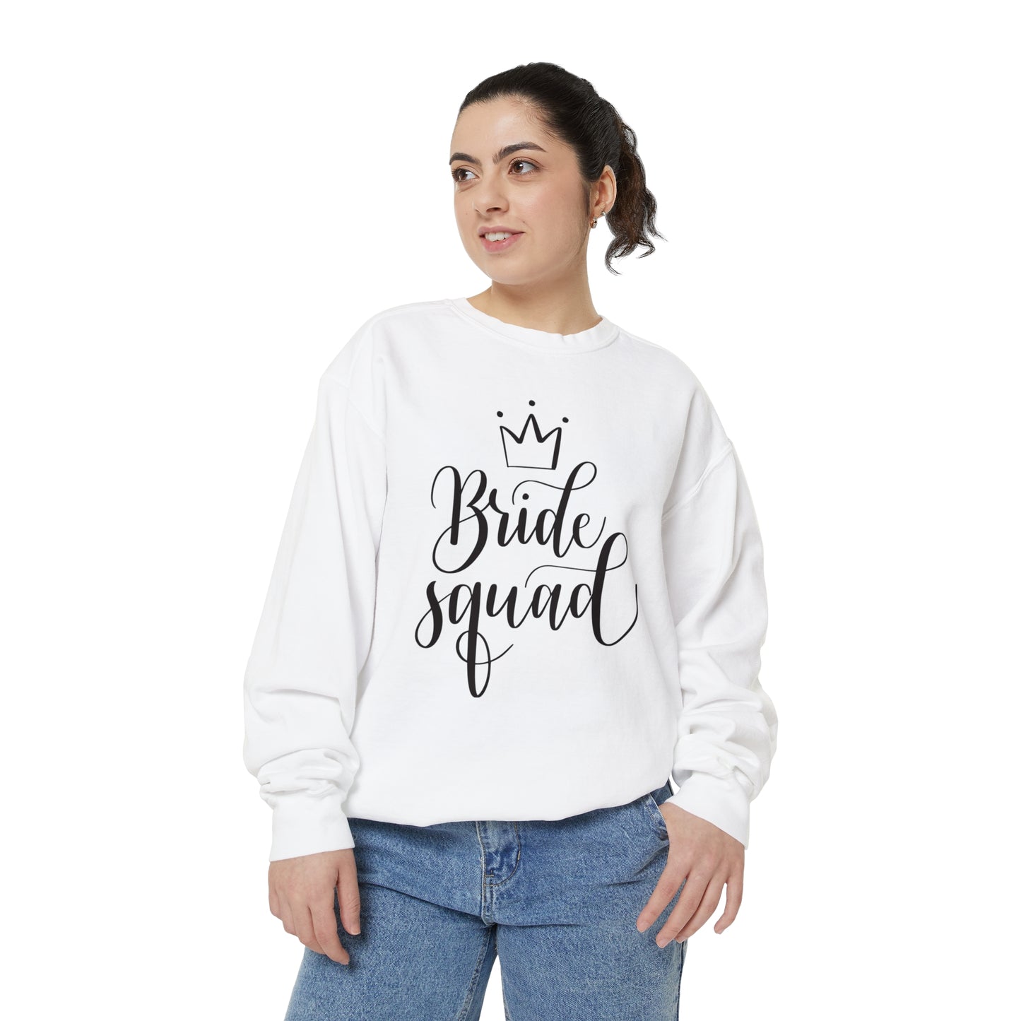 Bride Squad Unisex Garment-Dyed Sweatshirt