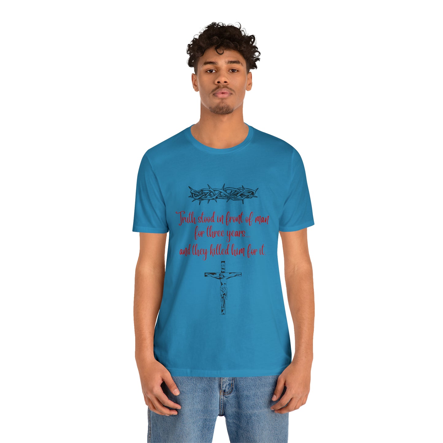 Jesus Paid the Price Christian Jesus Unisex Jersey Short Sleeve Tee