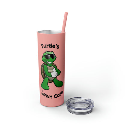 Turtle Skinny Tumbler with Straw, 20oz