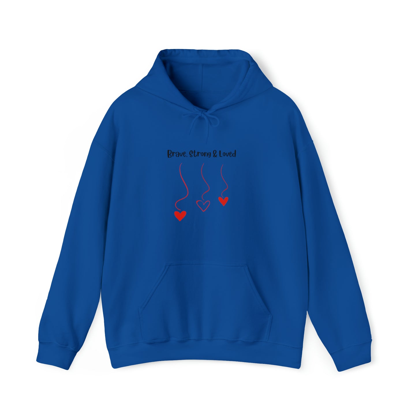 Brave, Strong & Loved Unisex Heavy Blend™ Hooded Sweatshirt