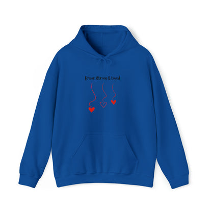 Brave, Strong & Loved Unisex Heavy Blend™ Hooded Sweatshirt