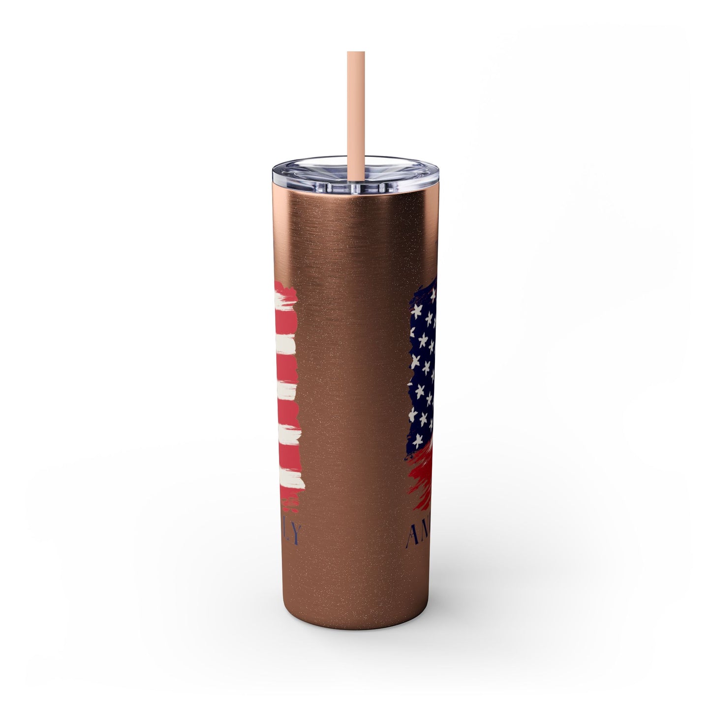 THE OUTLAW AND THE HILLBILLY Skinny Tumbler with Straw, 20oz