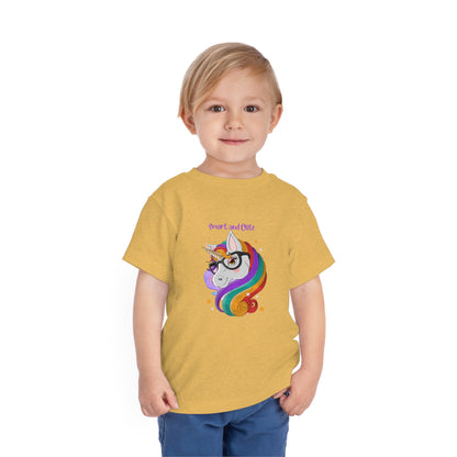 Unicorn Smart and Cute Back to School Toddler Short Sleeve Tee