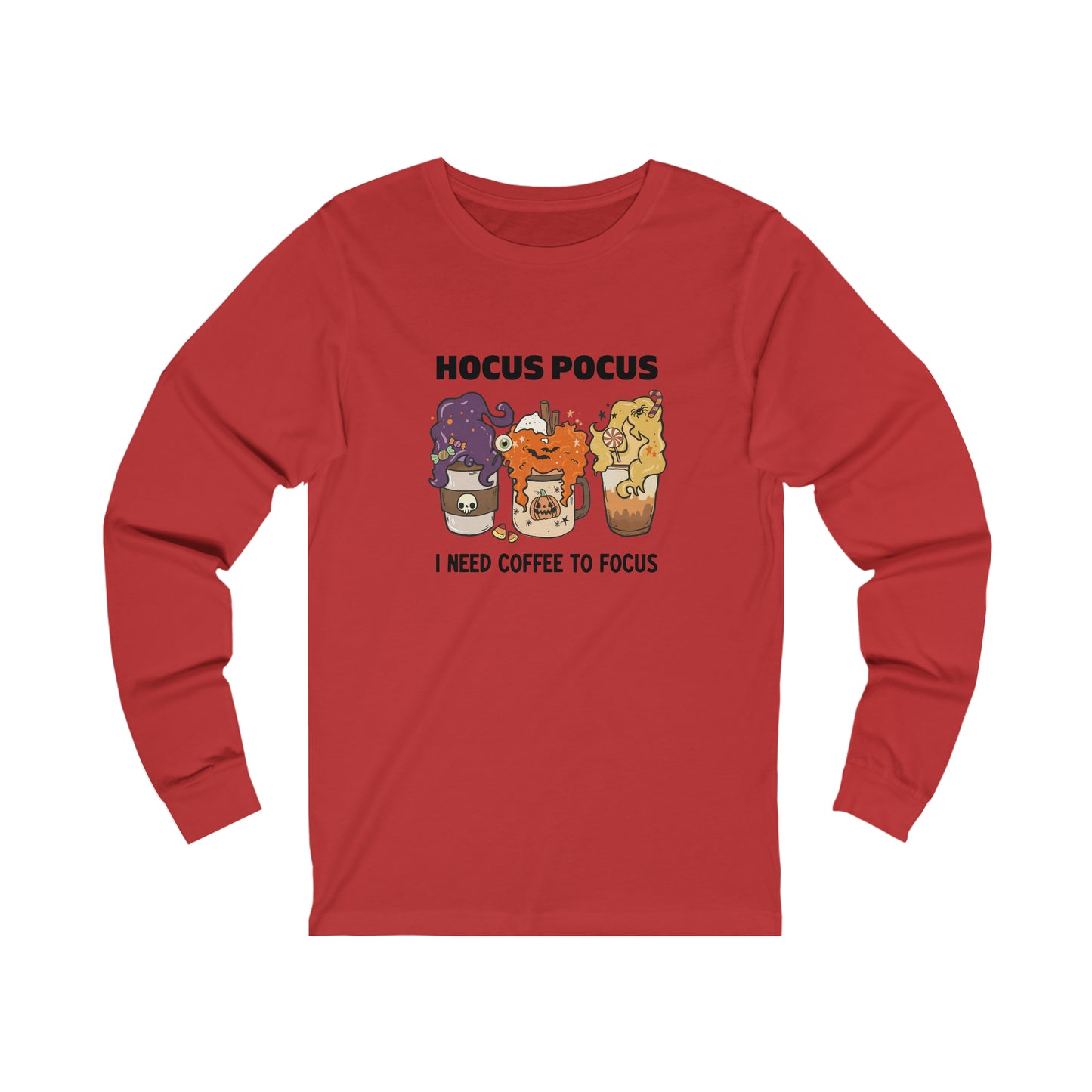 Hocus Pocus Coffee Unisex Jersey Long Sleeve Tee