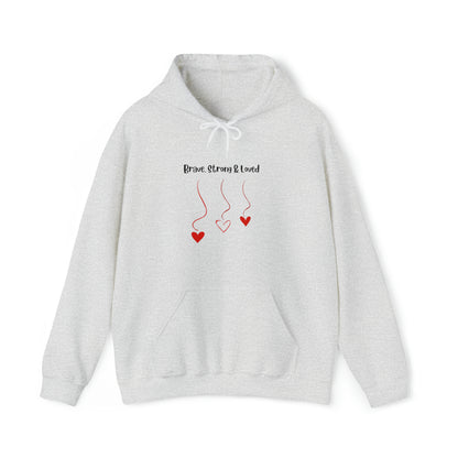 Brave, Strong & Loved Unisex Heavy Blend™ Hooded Sweatshirt