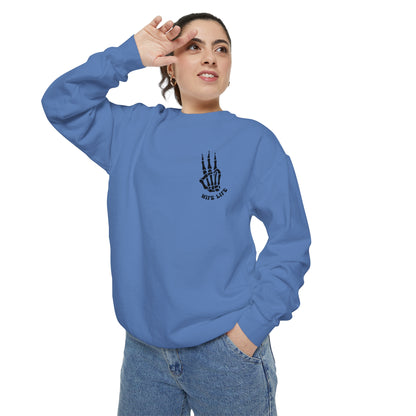 Square up Unisex Garment-Dyed Sweatshirt