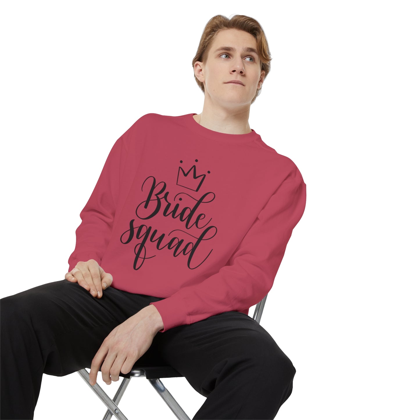 Bride Squad Unisex Garment-Dyed Sweatshirt