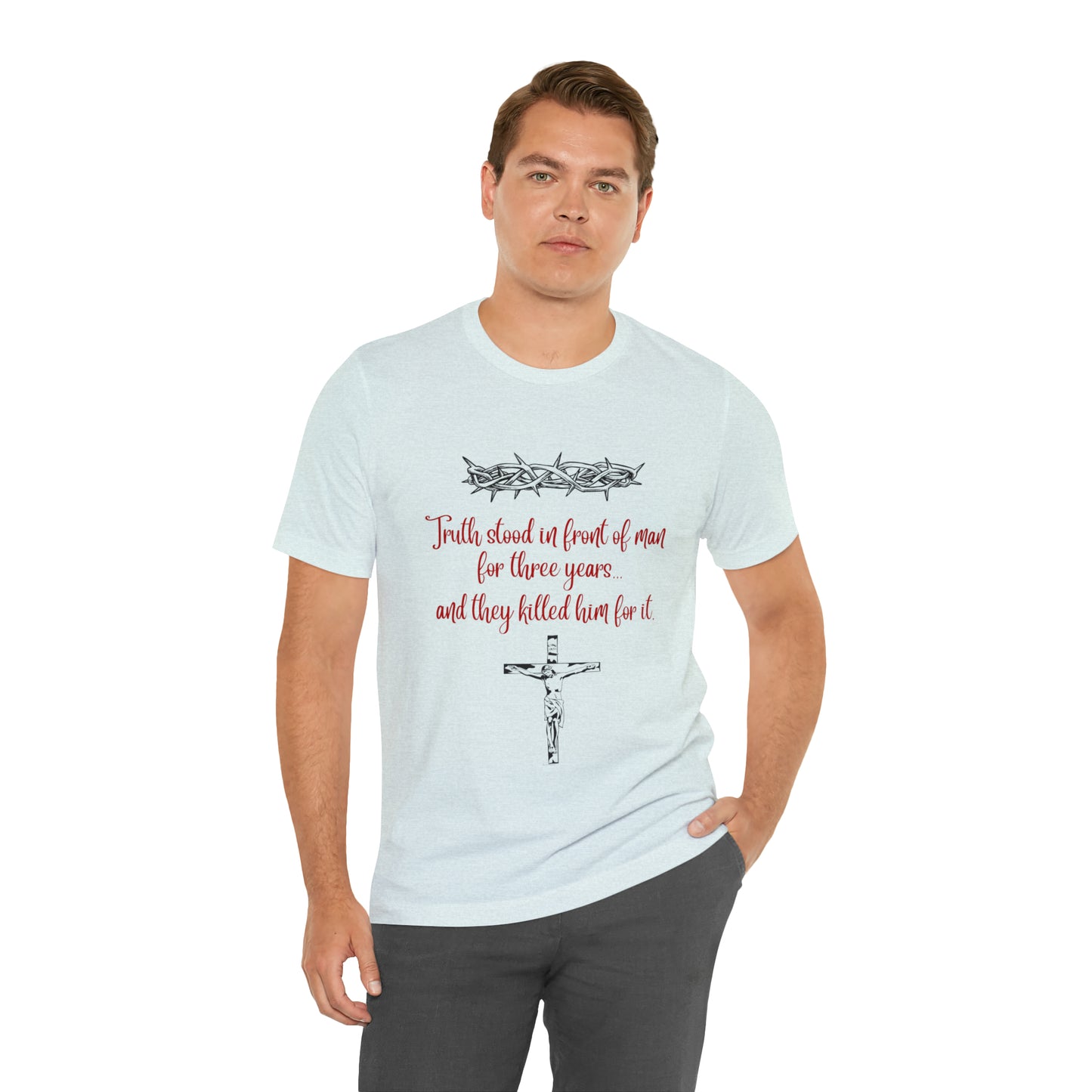 Jesus Paid the Price Christian Jesus Unisex Jersey Short Sleeve Tee