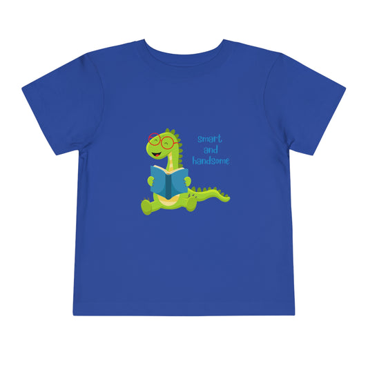 Smart and Handsome Toddler Short Sleeve Tee Back to School