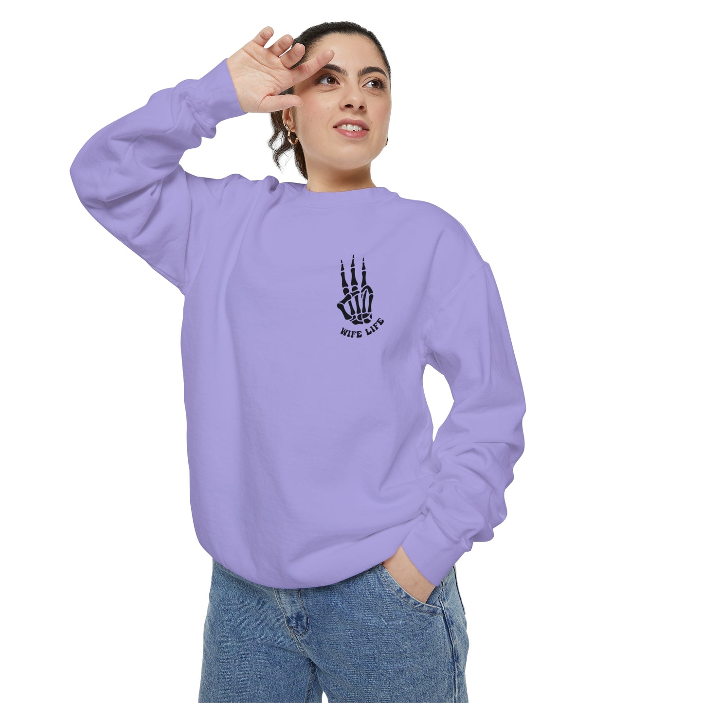 Square up Unisex Garment-Dyed Sweatshirt