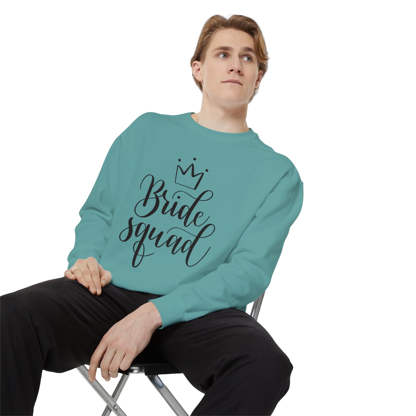 Bride Squad Unisex Garment-Dyed Sweatshirt