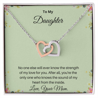 My Daughter| My Heart - Interlocking hearts