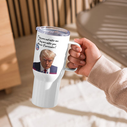 Trump Travel mug with a handle